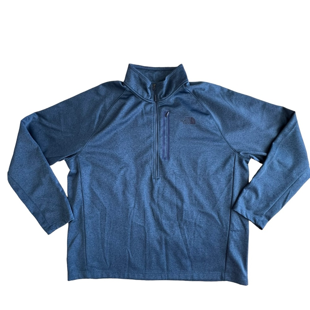 Men’s North Face Half Zip Pullover Shady Blue XXL